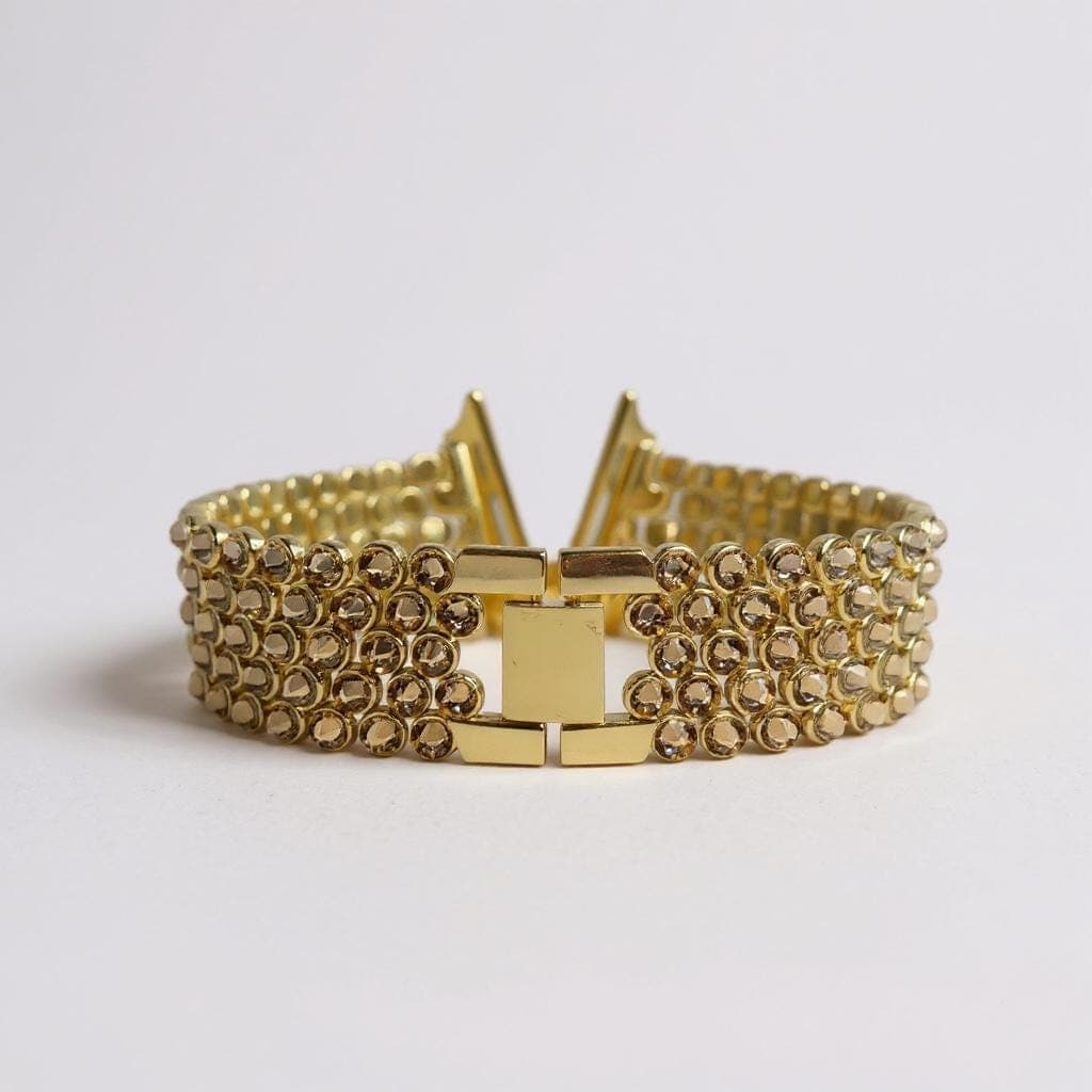 Handmade gold crystal Apple / Samsung watch band