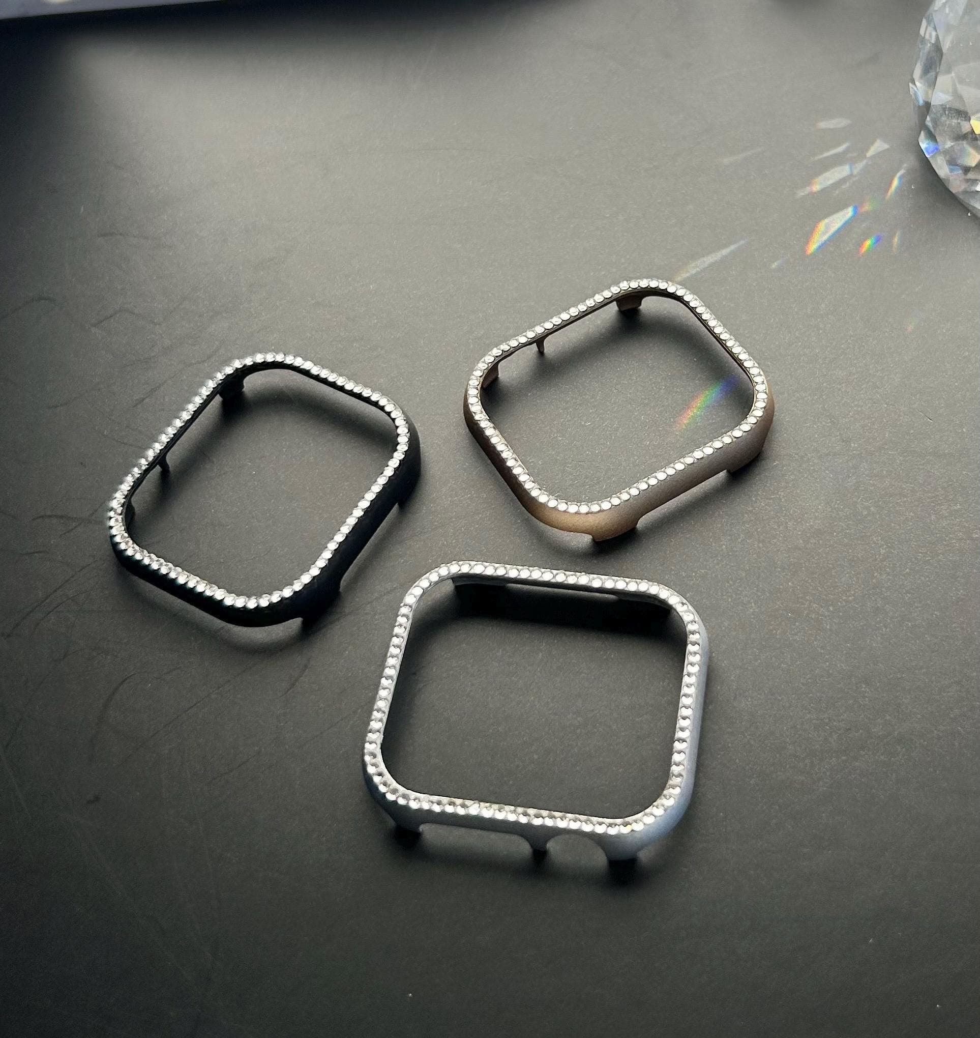 Silver stainless steel Apple watch case