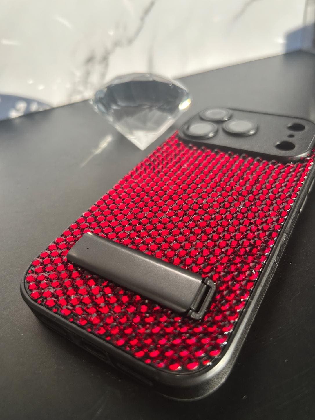 Red crystal iPhone case