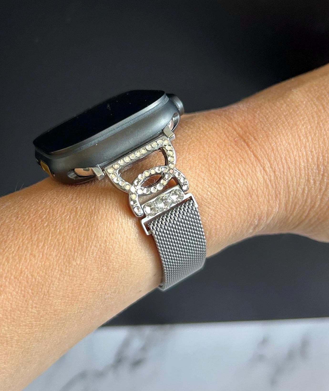 Luxury modern crystal Apple watch band